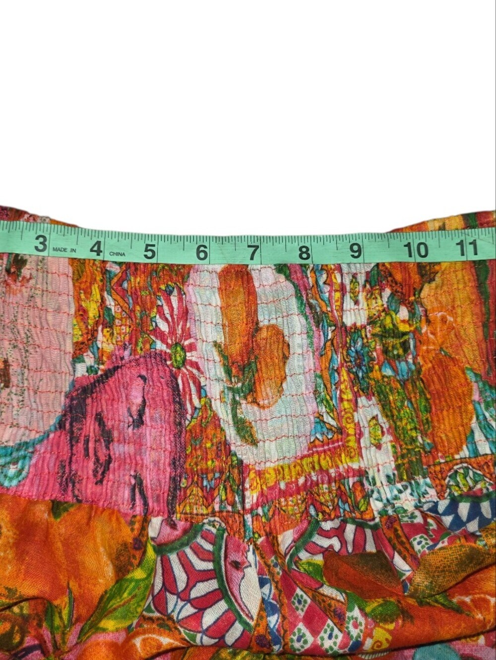 Antica Sartoria Giacomo Cinque Positano Palazzo Pants Citrus Print Wide Leg OS - Picture 5 of 9